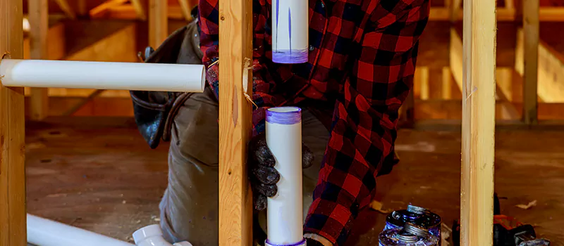Process of Rough In Plumbing in Bowmanville, Ontario