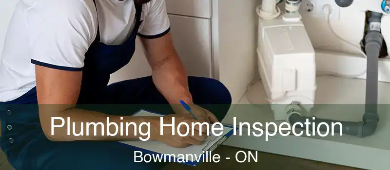  Plumbing Home Inspection Bowmanville - ON